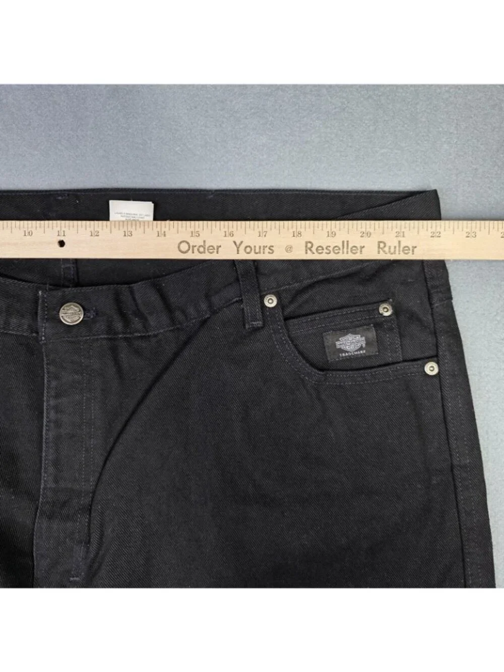 Vintage Harley Davidson Jeans Mens 46x36 Actual 44 Black Relaxed USA Biker NEW